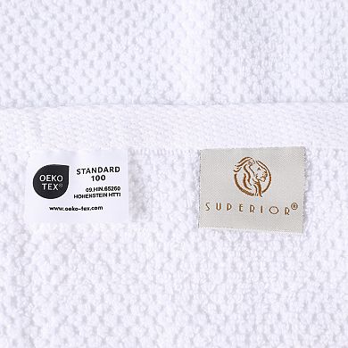 Superior 12-pc. Medallion Cotton Jacquard Textured Towel Set