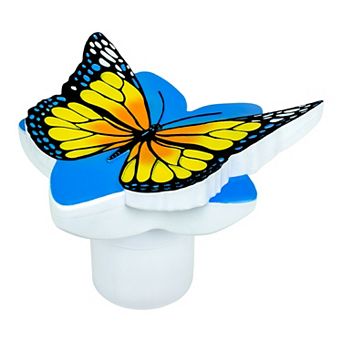 Poolmaster Yellow Butterfly Chlorine Dispenser for Swimming Pools and Spas