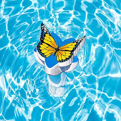 Poolmaster Yellow Butterfly Chlorine Dispenser for Swimming Pools and Spas