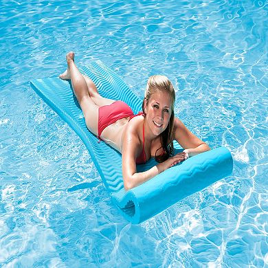 Poolmaster Soft Tropic Comfort Swimming Pool Mattress Float (Aqua Marine)