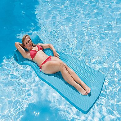 Poolmaster Soft Tropic Comfort Swimming Pool Mattress Float (Aqua Marine)