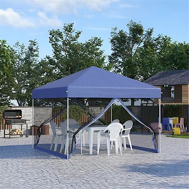 Durable 10' x 10' Pop-Up Canopy Tent Easy Setup and Portable
