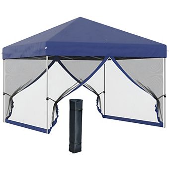 Durable 10' x 10' Pop-Up Canopy Tent Easy Setup and Portable