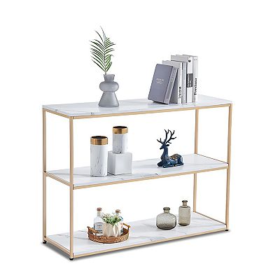 Console Tables for Entryway, Faux Marble Sofa Tables, Entryway Table