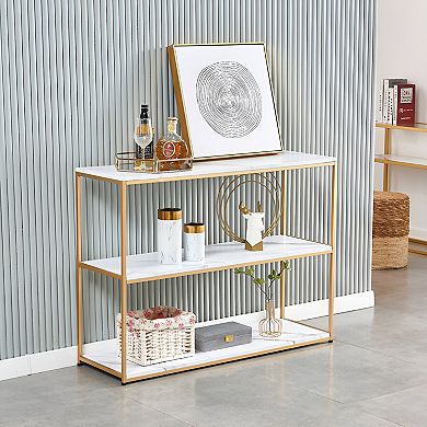 Console Tables for Entryway, Faux Marble Sofa Tables, Entryway Table
