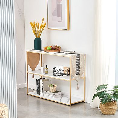 Console Tables for Entryway, Faux Marble Sofa Tables, Entryway Table