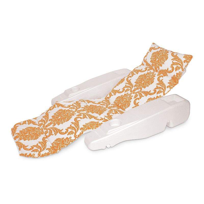 Poolmaster Blue Royal Hawaiian Adjustable Chaise Lounge, Orange White