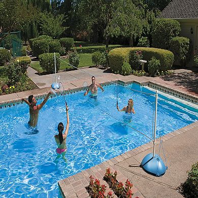 Poolmaster Deluxe Swimming Pool and Backyard Badminton Racket and Birdie Set