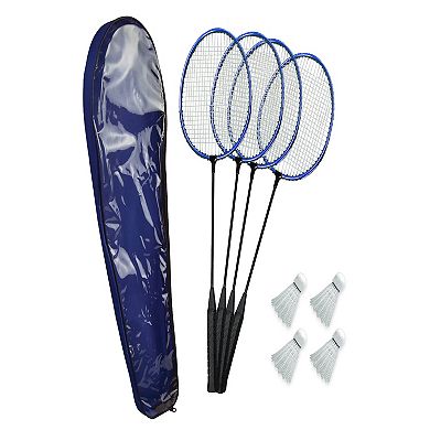 Poolmaster Deluxe Swimming Pool and Backyard Badminton Racket and Birdie Set