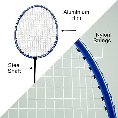 Poolmaster Deluxe Swimming Pool and Backyard Badminton Racket and Birdie Set