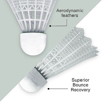 Poolmaster Deluxe Swimming Pool and Backyard Badminton Racket and Birdie Set