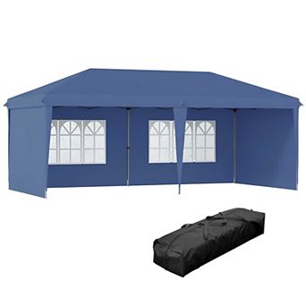 10' x 20' Pop Up Canopy party Tent with 4 Sidewalls