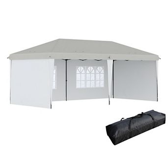 10' x 20' Pop Up Canopy party Tent with 4 Sidewalls