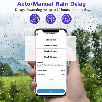 Bluetooth Sprinkler Timer, Wifi Smart Irrigation Water Timer