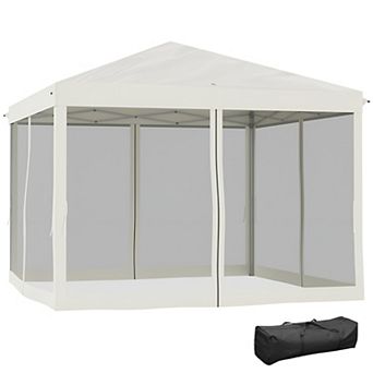 3X3M Pop Up Canopy Party Tent with Netting, Instant Gazebo Ez up Screen House Room