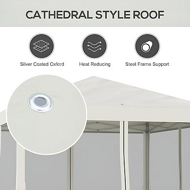 3X3M Pop Up Canopy Party Tent with Netting, Instant Gazebo Ez up Screen House Room