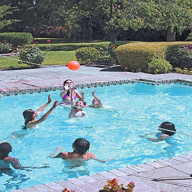 Poolmaster Pro Rebounder Poolside Basketball / Volleyball Game Combo