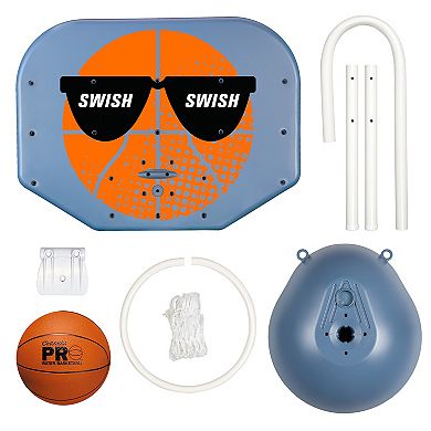 Poolmaster Pro Rebounder Poolside Basketball Game, Swish Swish, Green