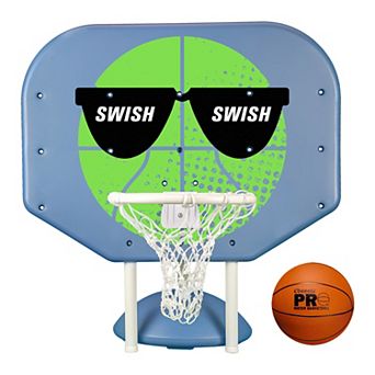 Poolmaster Pro Rebounder Poolside Basketball Game, Swish Swish, Green