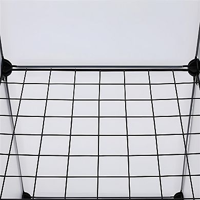 16-cube Storage Shelf Cube Shelving Bookcase Bookshelf Organizing Closet Toy Organizer Cabinet