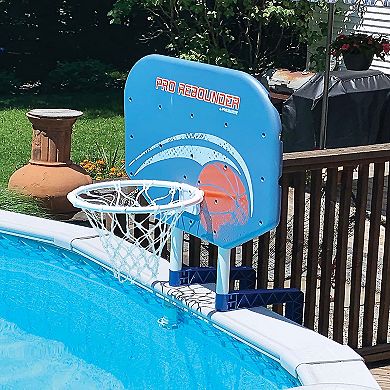 Poolmaster Pro Rebounder Poolside Basketball Game with Bracket Mounts