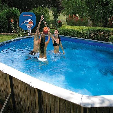 Poolmaster Pro Rebounder Poolside Basketball Game with Bracket Mounts