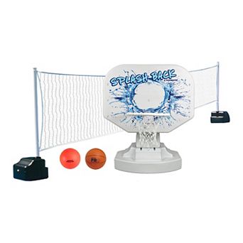 Poolmaster Splashback Swimming Pool Poolside Basketball and Volleyball Game Combo
