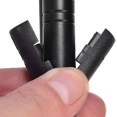 5-tier Nsf-certified Steel Wire Shelving With Wheels Black