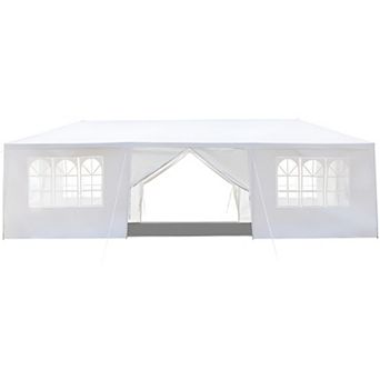 10 X30 Outdoor Party Tent With 8 Removable Sidewalls, Waterproof Canopy Patio Wedding Gazebo