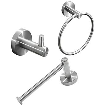 Bathroom Accessories Set- Robe Hooks, Towel Ring, and Bar
