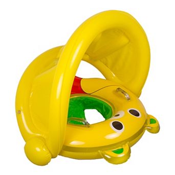 Poolmaster Baby Bear Swimming Pool Float Rider with Canopy