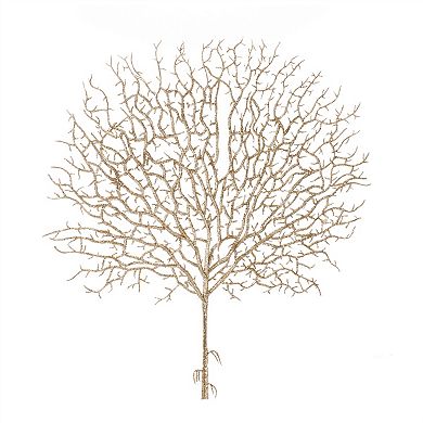 Elegant Gold Glitter Sprays for Festive Holiday Decor (Set of 6)