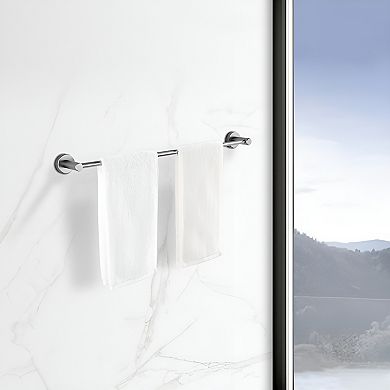 Adjustable Towel Bar Set - 3 Pieces, 16-27 Inches for Bathroom Accessories