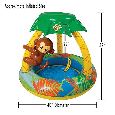 Poolmaster Go Bananas Monkey Kiddie Pool