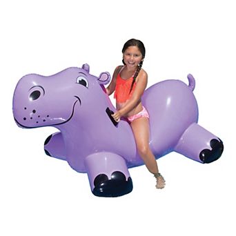 Poolmaster Happy Hippo Swimming Pool Float Rider