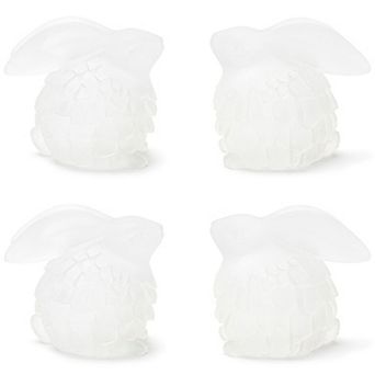 Embrace Springtime Charm with Elegant Bunny Figurine Set - Set of 4