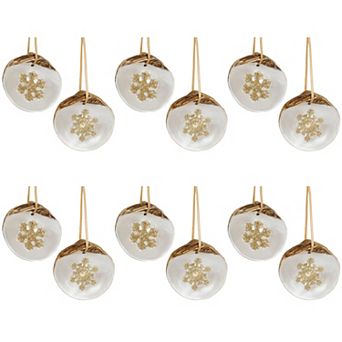 Coastal Elegance - Shell Snowflake Ornament (Set of 12)