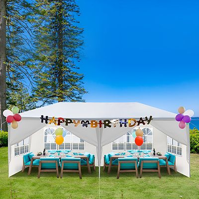 10 X20 Outdoor Party Tent With 6 Removable Sidewalls Waterproof Canopy Patio Wedding Gazebo