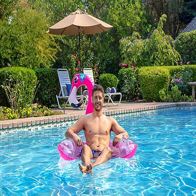 Poolmaster Pink Flamingo Sling Chair Swimming Pool Float Lounge