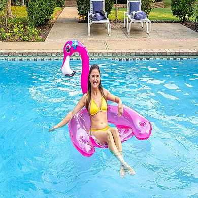 Poolmaster Pink Flamingo Sling Chair Swimming Pool Float Lounge