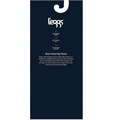 Women's L'eggs 2-pk. Silky Sheer Knee High Socks
