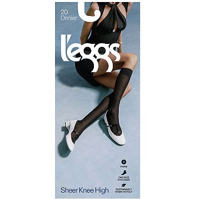 Women's L'eggs 2-pk. Silky Sheer Knee High Socks