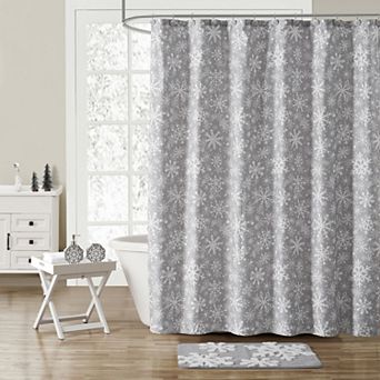 VCNY Home Winter Snowflake 16 pc Shower Curtain Bath Set