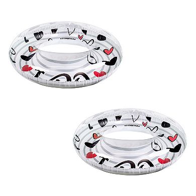 Poolmaster 2-Pack "Say I Do" Inflatable Swimming Pool Float Inner Tube