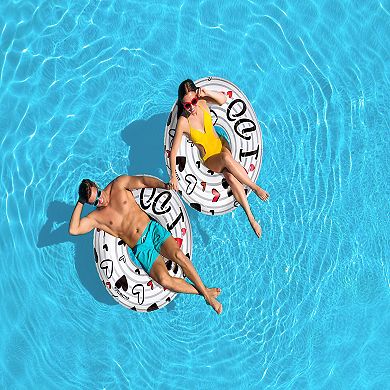 Poolmaster 2-Pack "Say I Do" Inflatable Swimming Pool Float Inner Tube