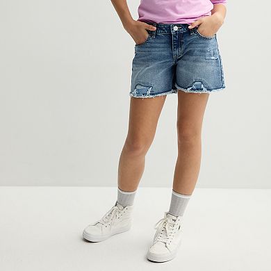 Girls 6-20 SO Mid Rise Denim Shorts in Regular and Plus