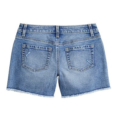 Girls 6-20 SO Mid Rise Denim Shorts in Regular and Plus