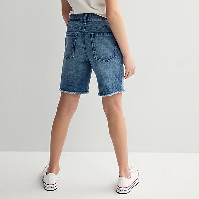 Girls 6-20 SO® Denim Bermuda Shorts in Regular and Plus Size