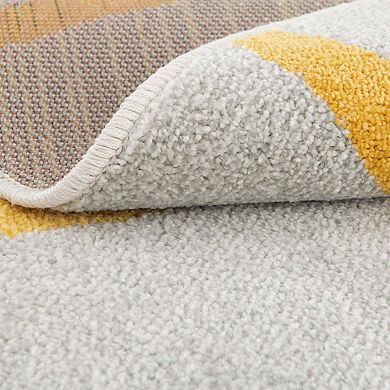 Unique Loom Smiling Sunshine Whimsy Kids Rug