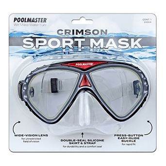 Poolmaster Crimson Sport Swim & Dive Mask Set